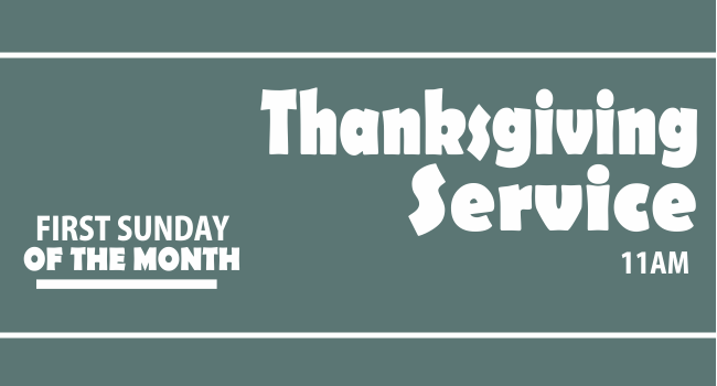 Thanksgiving Service