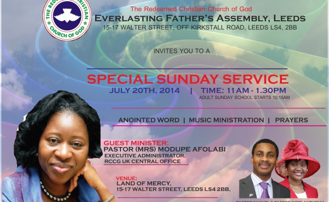 Special Sunday Service July 20, 2014