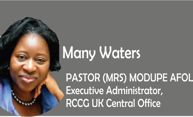 Many Waters, by Pastor (Mrs) Modupe Afolabi